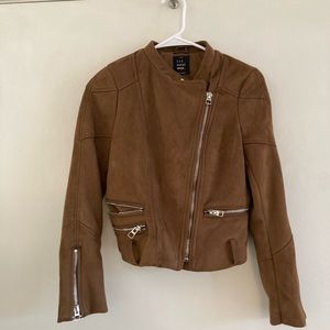 Zara Suede Zipper Jacket